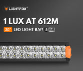Lightfox Rigel Series 30inch Osram LED Light Bar 1Lux @ 612m 22,644 Lumens